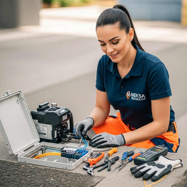 Fiber Kablo Ek Yapma 18 Fiber Kablo Ek Yapma